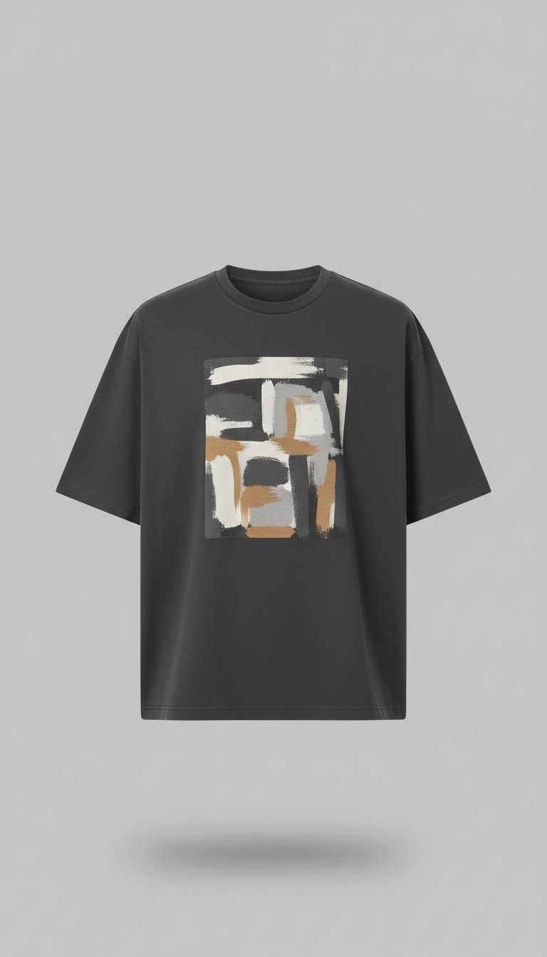 Boxy Heavyweight Tee with Artist Print