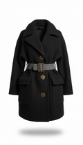 Statement Outerwear Jacket with Minimalist Hardware