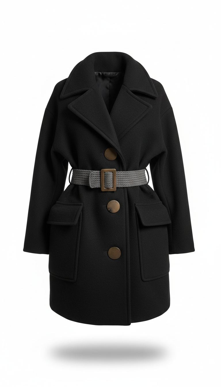Statement Outerwear Jacket with Minimalist Hardware